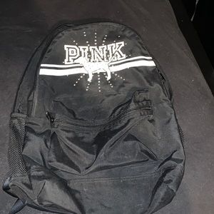 VS PINK black studded backpack